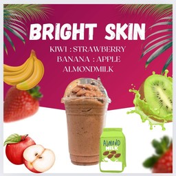 Brigth skin (สตอเบอรี่ กีวี่ แอปเปิ้ล กล้วย นมอัลมอนด์)