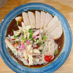 ยำขนมจีน หมูยอ