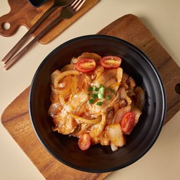 ข้าวหน้้าหมู one wok