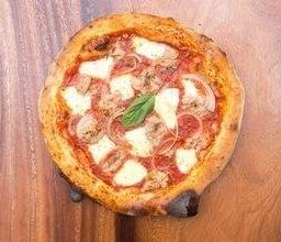 Tuna and onion Pizza Slice