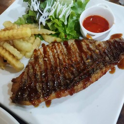 สเต็กปลากระพง 300 กรัม