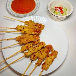 หมูสะเต๊ะนายซ้ง  ตลาดสดธนบุรี