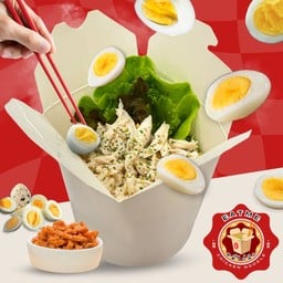 หมี่ไก่ฉีก ลูกน้องนก (พิเศษ ไข่นกกระทาต้ม)