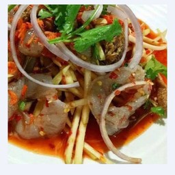 ยำมะม่วงกุ้งสด