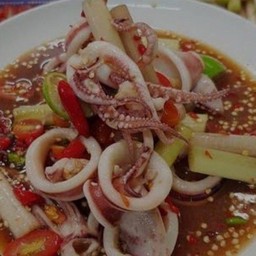 ตำไหลบัวปลาหมึก