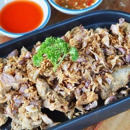 ไส้อ่อนทอดกระเทียม