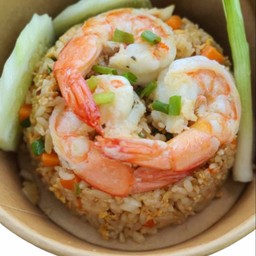 [อร่อยซ่ากับโค้ก] ข้าวผัดกุ้ง +  โค้ก ออริจินัล (กระป๋อง)