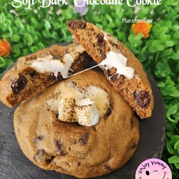 Marshmallow Dark chocolate 1ชิ้น