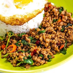 ข้าวกะเพราบุฟเฟ่ต์ (อยากกินไรต้องได้กิน )