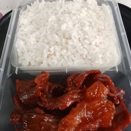 ข้าวเนื้อทอด