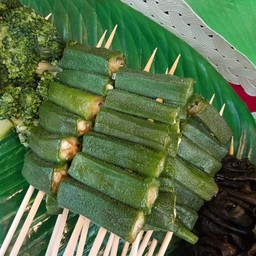 กระเจี๊ยบเขียวลวก 1ไม้