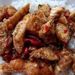 ไก่กรอบค้่วพริกเกลือ