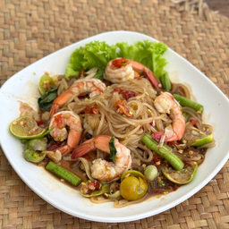 ตำเส้นเล็กกุ้งสด