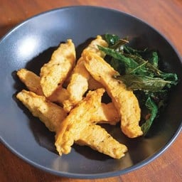 หมูยอทอดกับข้าว