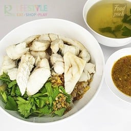 ข้าวต้มปลากระพงน้ำ-แห้ง