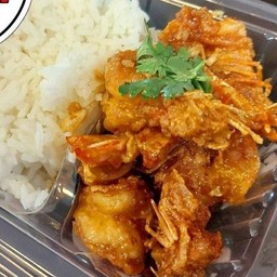 กุ้งกรอบผัดกระเทียม