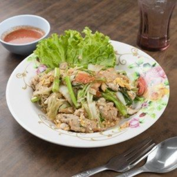 สุกี้แห้งหมู
