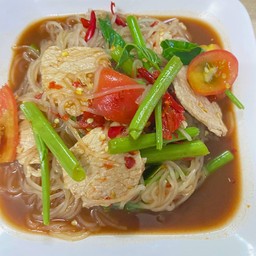 ตำเส้นเล็กหมูตกครก