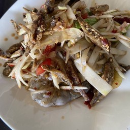 ตำกุ้งสดปูปลาร้า