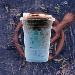 Butterfly Pea Cocoa Milk