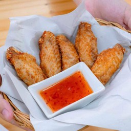 [อร่อยซ่ากับโค้ก] ปีกกลางไก่ทอดน้ำปลา และโค้ก