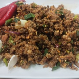 ก้อยหมูมะนาวสุก