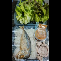 เมี่ยงปลาทู+หมูชิ้น