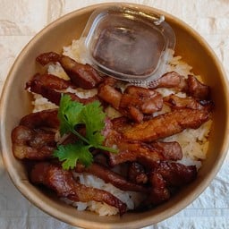 ข้าวสันคอหมู พร้อมน้ำจิ้มแจ่ว (สูตรชาววัง)