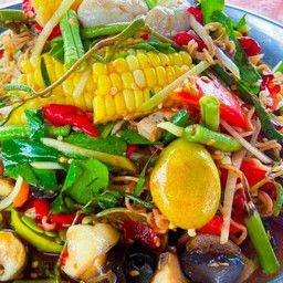 ตำป่าข้าวโพด(ปลาร้า)