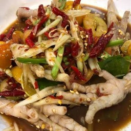 ตำตีนไก่ ปลาร้า