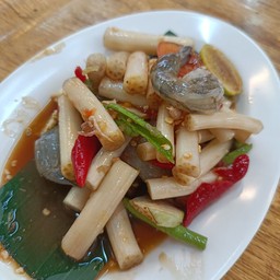 ตำไหลบัวกุ้งสด