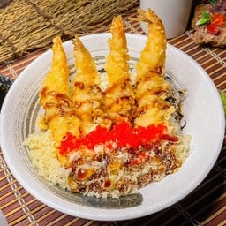 ข้าวหน้ากุ้งเทมปุระ