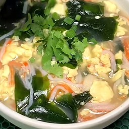 ซุปไข่สาหร่ายวากาเมะ 裙带菜海带鸡蛋汤