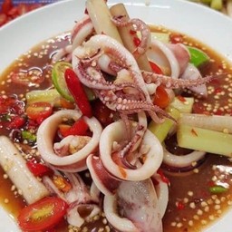 Spicy Squid Salad With Lotus Stem