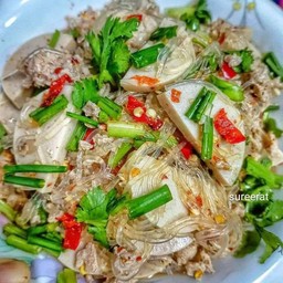 ยำวุ้นเส้นหมูยอหมูสับ