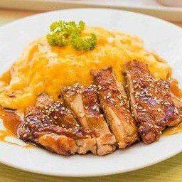 ข้าวไก่เทอริยากิไข่ข้น