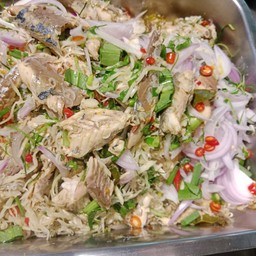 ยำปลาทู+ข้าว