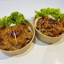 ข้าวหน้าไก่เทอริยากิ เซตคู่ 2 กล่อง