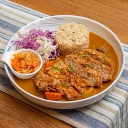 ข้าวหน้าแกงกะหรี่ หมูทอดทงคัทซึวีแกน V