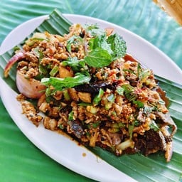 ลาบเนื้อสุก