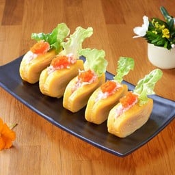ไข่หวานสลัดปูอัด (จาน) New