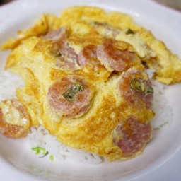 ข้าว-ไข่เจียวแหนม