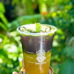 ชาเขียวน้ำผึ้งมะนาว เย็น