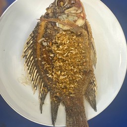 ปลานิลทอดกระเทียมพริกไท