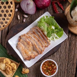 คอหมูย่าง น้ำจิ่มแจ่ว