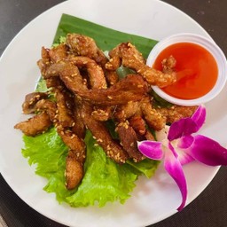 หมูแดดเดียวทอด