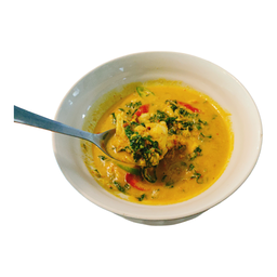 แกงกะทิเนื้อปูใบชะพลู