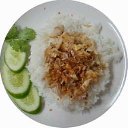 ข้าวไก่กระเทียม