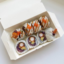 กุ้งชุบแป้งทอดซอสเทอริยากิ 8 ชิ้น อิ่มๆ