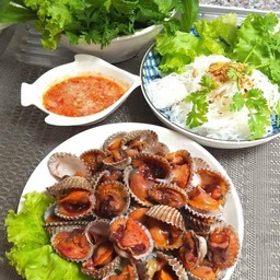 หอยแครงลวก